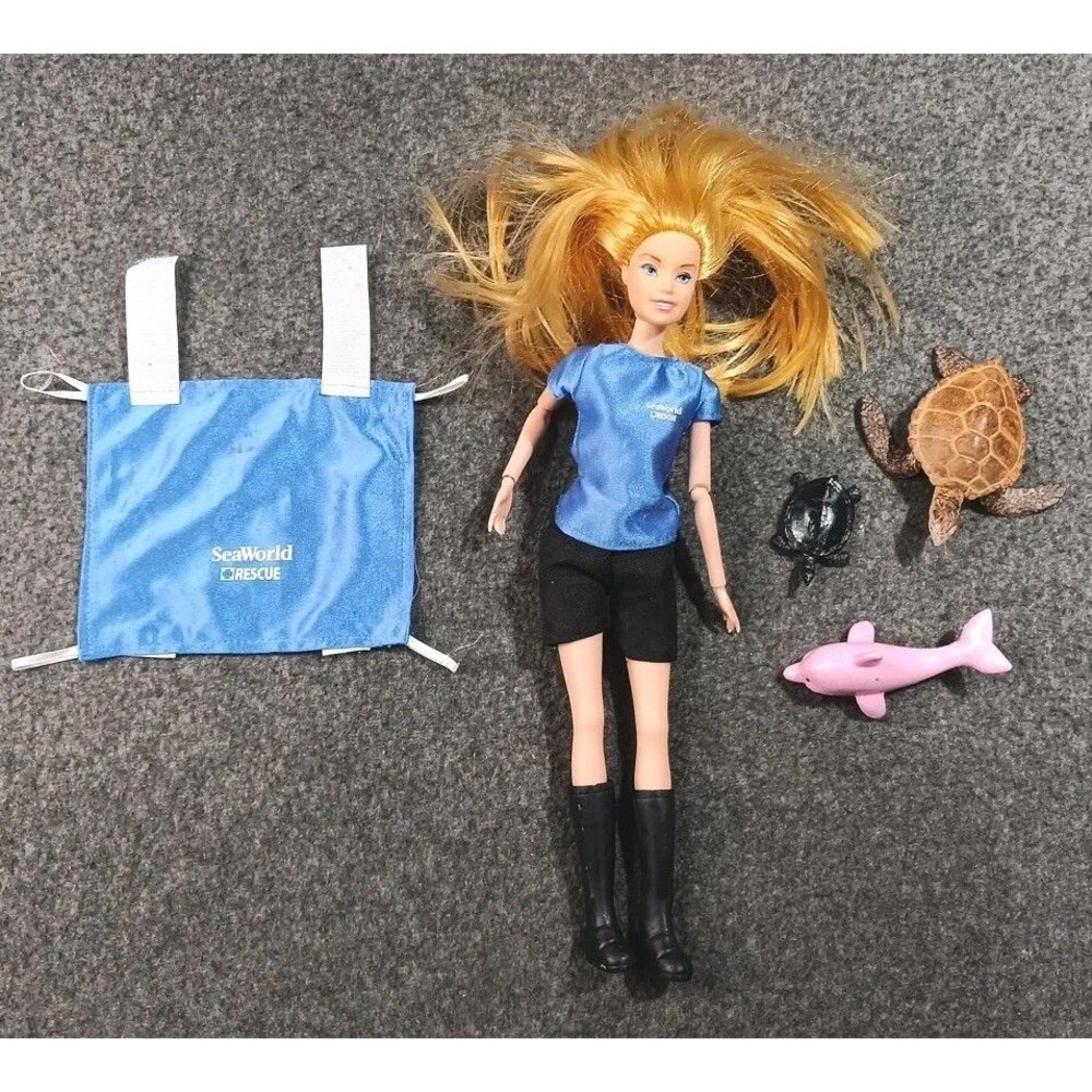 Vintage Sea World Rescue Trainer Barbie Doll Articulated Mattel Fashion